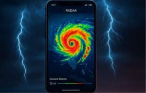 App para detectar tempestades y huracanes