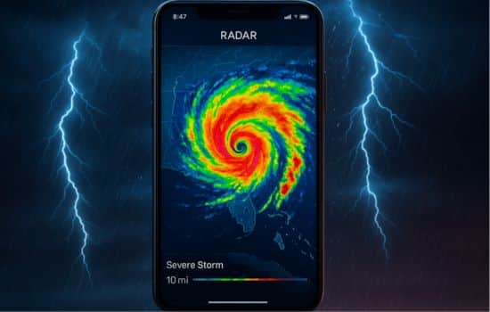 App para detectar tempestades y huracanes