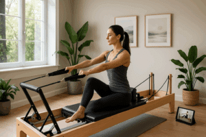 Estudio pilates en casa: app exclusiva