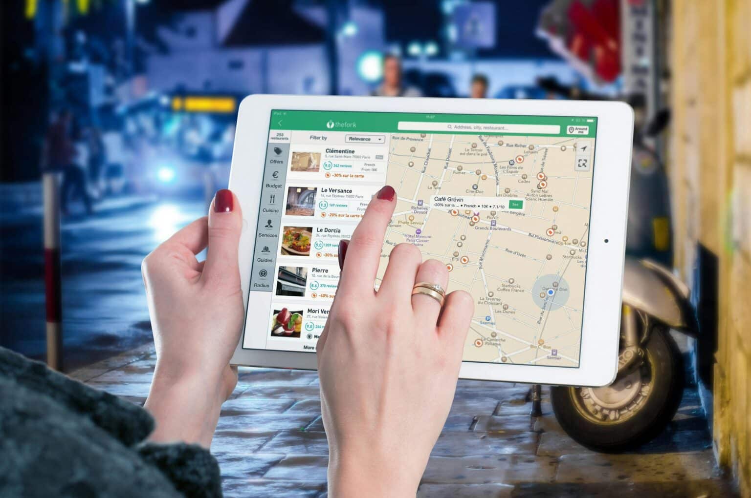 Rotas inteligentes com mapas digitais